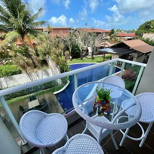  Apartamento Flat Encanto Totalmente Projetado Vista Piscinas Brasil